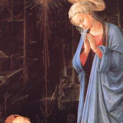 Filippo Lippi, Adoration of the Christ Child, Staatliche Museen zu Berlin Gemäldegalerie file retrieved from http://classweb.gmu.edu/rnanian/LippoMadonna.jpg