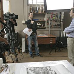 During filming © Chris Titmus and Hamilton Kerr Institute